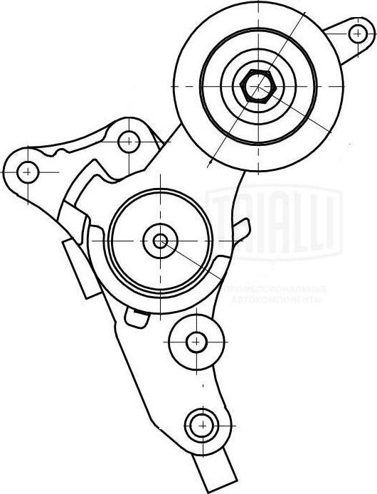 Trialli CM 5342 - Ролик, поликлиновый ремень autospares.lv