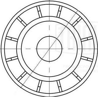 Trialli CM 5300 - Ролик, поликлиновый ремень autospares.lv