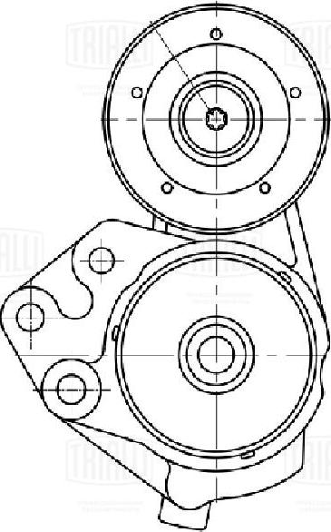 Trialli CM 5381 - Натяжитель, поликлиновый ремень autospares.lv