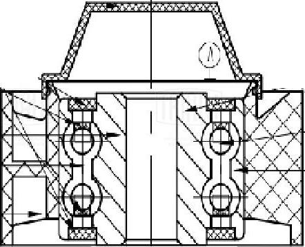 Trialli CM 5745 - Ролик, поликлиновый ремень autospares.lv