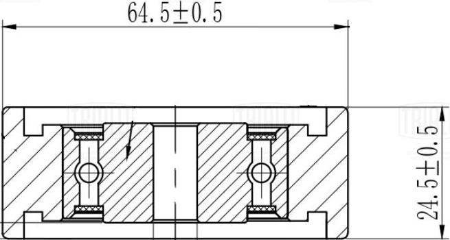 Trialli CM 5781 - Ролик, поликлиновый ремень autospares.lv