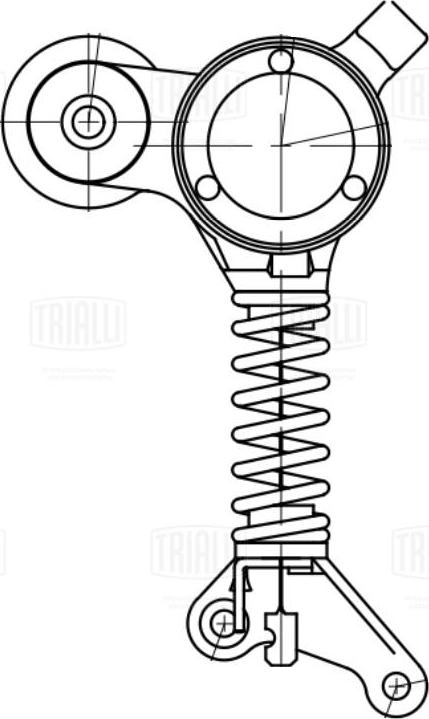 Trialli CM 5782 - Натяжитель, поликлиновый ремень autospares.lv