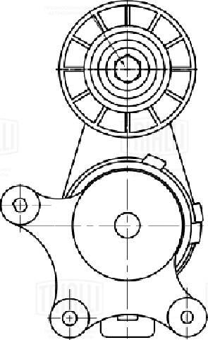 Trialli CM 5724 - Натяжитель, поликлиновый ремень autospares.lv