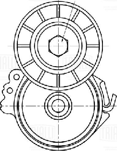 Trialli CM 5728 - Натяжитель, поликлиновый ремень autospares.lv