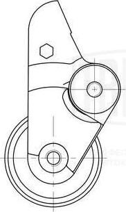 Trialli CM 6053 - Натяжной ролик, зубчатый ремень ГРМ autospares.lv