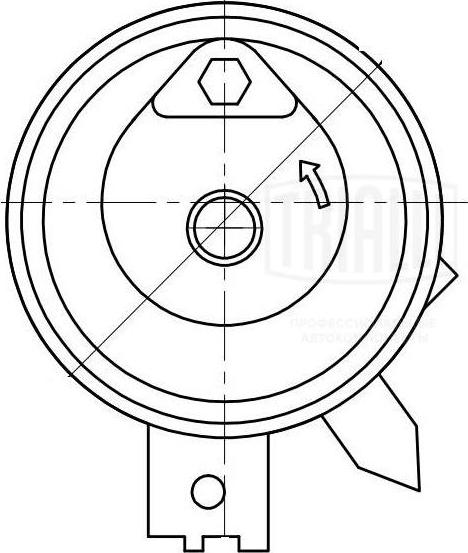 Trialli CM 6130 - Натяжной ролик, зубчатый ремень ГРМ autospares.lv