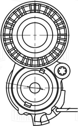 Trialli CM 3047 - Натяжитель, поликлиновый ремень autospares.lv