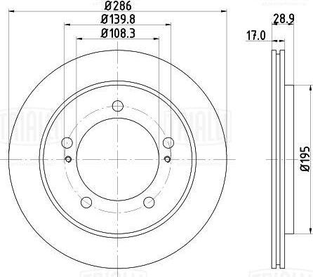 Trialli DF 150014 - Тормозной диск autospares.lv