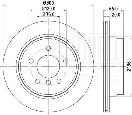 Trialli DF 261003 - Тормозной диск autospares.lv