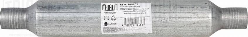 Trialli ESM 505502 - Средний глушитель выхлопных газов, универсальный autospares.lv