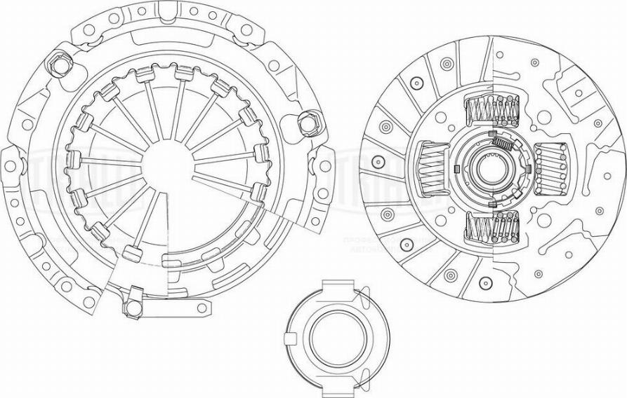 Trialli FR 1912 - Комплект сцепления autospares.lv