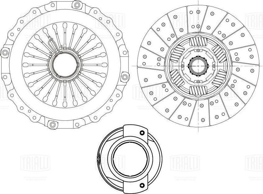 Trialli FR 820 - Комплект сцепления autospares.lv