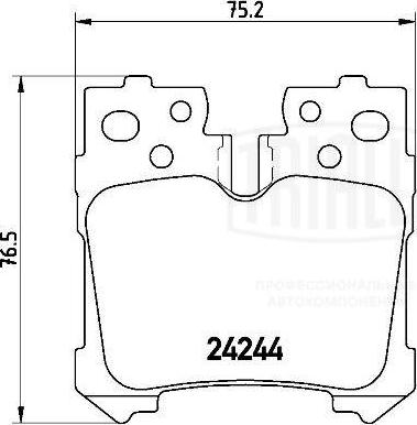 Trialli PF 4119 - Тормозные колодки, дисковые, комплект autospares.lv