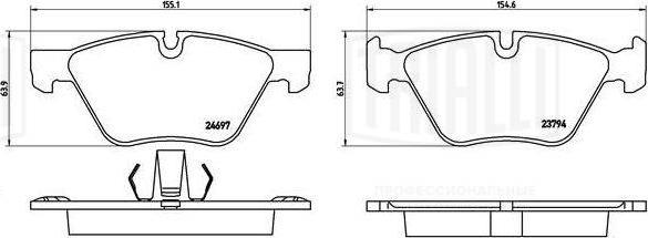 Trialli PF 4188 - Тормозные колодки, дисковые, комплект autospares.lv