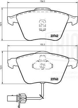 Trialli PF 4172 - Тормозные колодки, дисковые, комплект autospares.lv