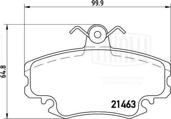 Trialli PF 095101 - Тормозные колодки, дисковые, комплект autospares.lv