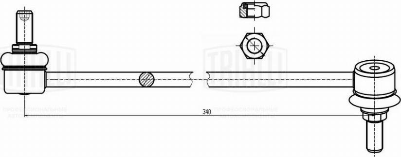 Trialli SP 0815 - Тяга / стойка, стабилизатор autospares.lv