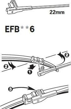 Trico EFB656 - Щетка стеклоочистителя autospares.lv