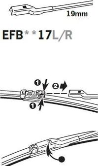 Trico EFB6517R - Щетка стеклоочистителя autospares.lv