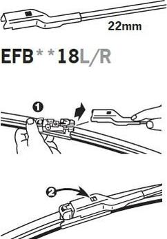 Trico EFB7318L - Щетка стеклоочистителя autospares.lv