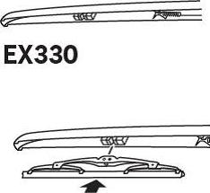 Trico EX330 - Щетка стеклоочистителя autospares.lv