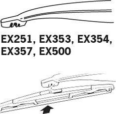 Trico EX353 - Щетка стеклоочистителя autospares.lv