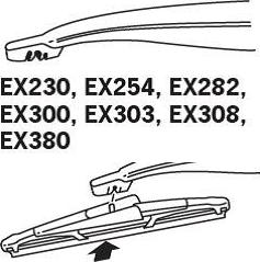 Trico EX380 - Щетка стеклоочистителя autospares.lv
