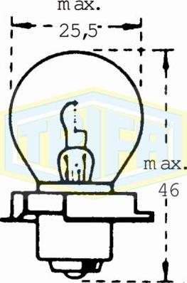 Trifa 00410 - Лампа накаливания, основная фара autospares.lv