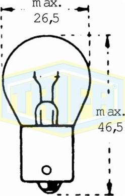 Trifa 01354 - Лампа накаливания, фонарь сигнала тормоза autospares.lv