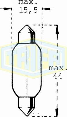 Trifa 01221 - Лампа накаливания, освещение салона autospares.lv