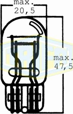 Trifa 01791 - Лампа накаливания, фонарь сигнала тормоза autospares.lv