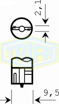 Trifa 01734 - Лампа накаливания, фонарь указателя поворота autospares.lv