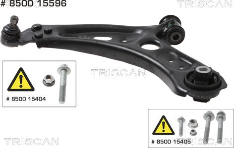 Triscan 8500 15596 - Рычаг подвески колеса autospares.lv
