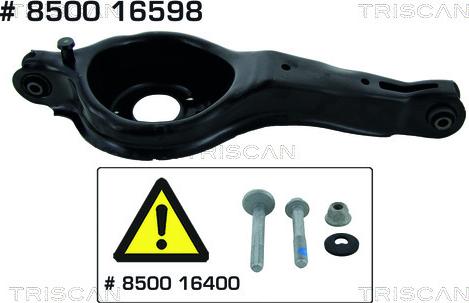 Triscan 8500 16598 - Рычаг подвески колеса autospares.lv