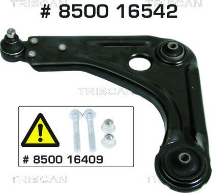 Triscan 8500 16542 - Рычаг подвески колеса autospares.lv