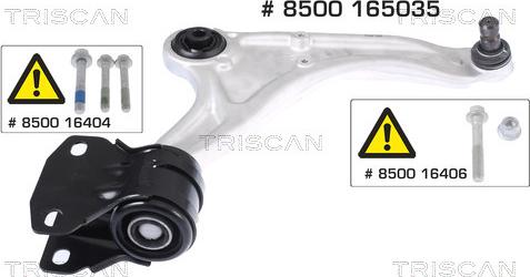 Triscan 8500 165035 - Рычаг подвески колеса autospares.lv