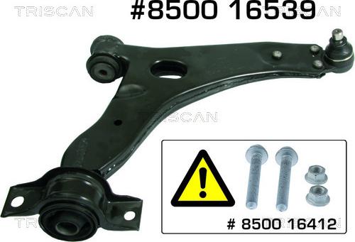 Triscan 8500 16539 - Рычаг подвески колеса autospares.lv