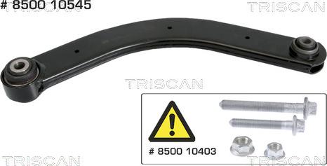 Triscan 8500 10545 - Рычаг подвески колеса autospares.lv