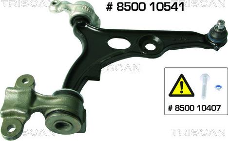 Triscan 8500 10541 - Рычаг подвески колеса autospares.lv