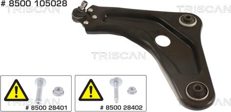 Triscan 8500 105028 - Рычаг подвески колеса autospares.lv