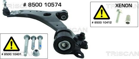 Triscan 8500 10574 - Рычаг подвески колеса autospares.lv