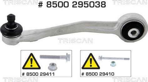Triscan 8500 295038 - Рычаг подвески колеса autospares.lv