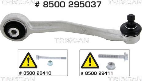 Triscan 8500 295037 - Рычаг подвески колеса autospares.lv
