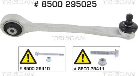 Triscan 8500 295025 - Рычаг подвески колеса autospares.lv