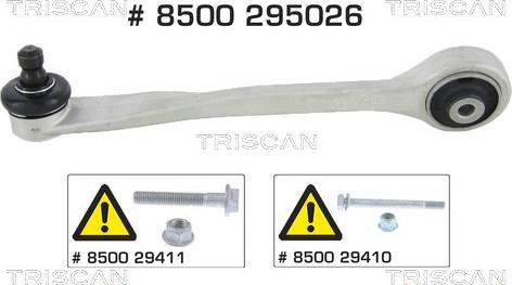 Triscan 8500 295026 - Рычаг подвески колеса autospares.lv