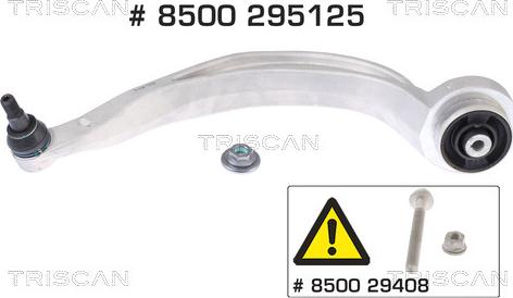 Triscan 8500 295125 - Рычаг подвески колеса autospares.lv