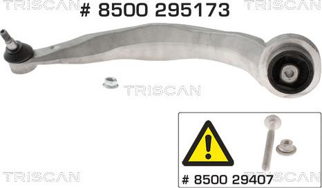 Triscan 8500 295173 - Рычаг подвески колеса autospares.lv