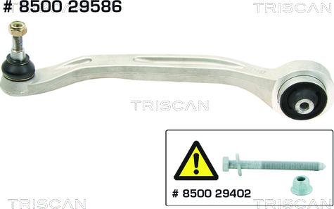 Triscan 8500 29586 - Рычаг подвески колеса autospares.lv