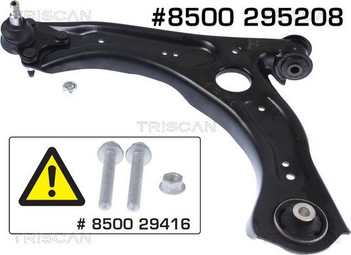 Triscan 8500 295208 - Рычаг подвески колеса autospares.lv