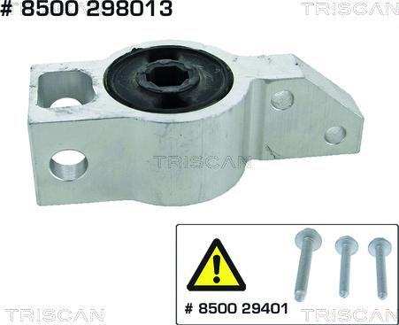 Triscan 8500 298013 - Сайлентблок, рычаг подвески колеса autospares.lv